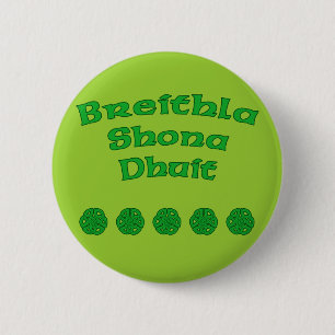 Happy Birthday In Irish Pinback Button
