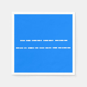 Happy Birthday in Morse Code Napkins