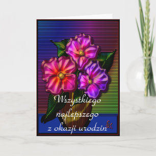 Happy Birthday in Polish Card