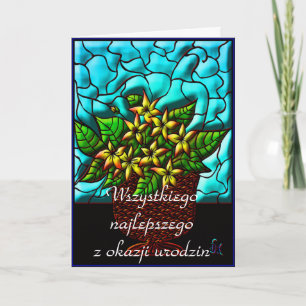 Happy Birthday in Polish Card