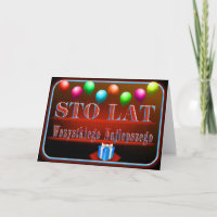Happy Birthday in Polish Card