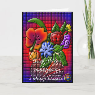 Happy Birthday in Polish Card