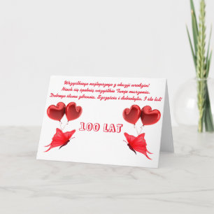 Happy Birthday in Polish Card