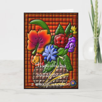 Happy Birthday in Polish Card