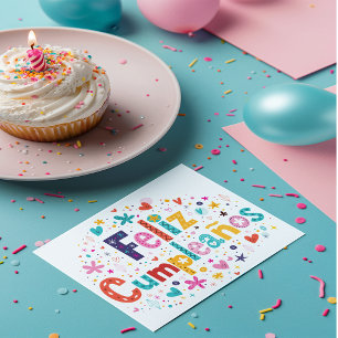 Happy Birthday in Spanish Card