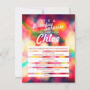 Happy Birthday in Sprinkles Invitation