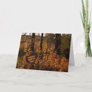 Happy Birthday in the fall (autumn) CC0801 Card