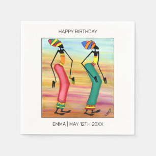 Happy Birthday,  Inspirational Walk Napkins