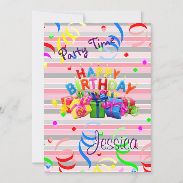 Happy Birthday Invitation (Front)
