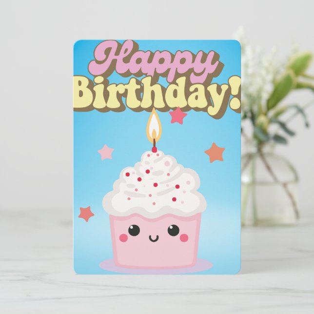 HAPPY BIRTHDAY INVITATION (Standing Front)