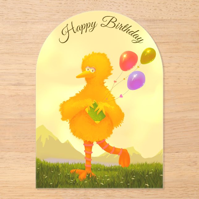 Happy Birthday Invitation Big Bird (Front)