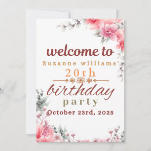 Happy birthday invitation card 