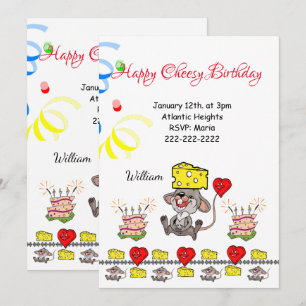 Happy Birthday Invitation Cheesy Birthday Wild One