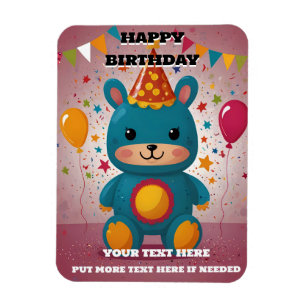 Happy Birthday Invitation Magnet