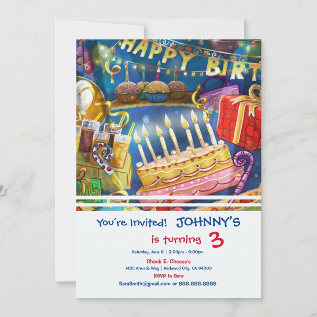 Happy Birthday Invitation Party (Front)