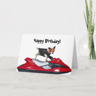 Happy Birthday Jack Russsell Terrier Greeting Card