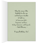 Happy Birthday Jan Monarch Butterfly Cards (Inside (Right))