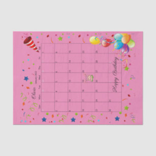 Happy Birthday January 2022 Tissue Paper