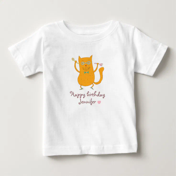 Happy birthday Jennifer. 1st birthday. Baby TShirt Zazzle