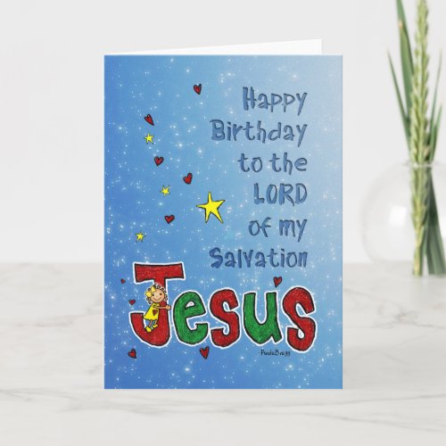 Happy Birthday Jesus big Christmas hug Holiday Card