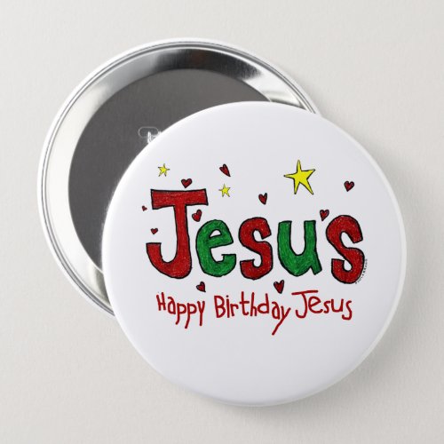 Happy Birthday Jesus Button