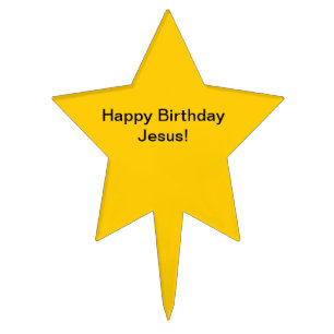 Happy Birthday Jesus Cake Topper