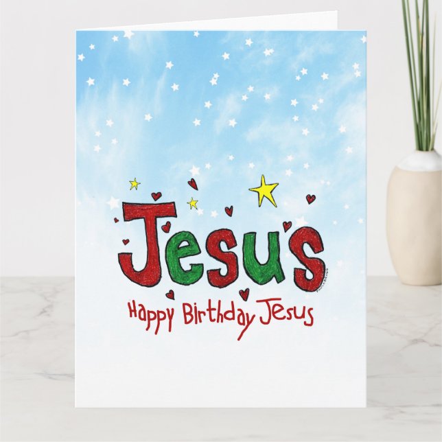 Happy Birthday Jesus Card (Front)