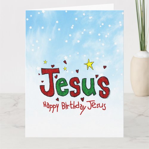 Happy Birthday Jesus Card