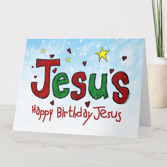 Happy Birthday Jesus Card 3418