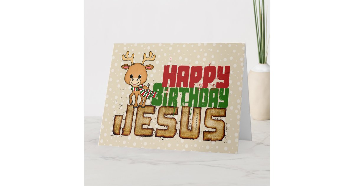 Happy Birthday Jesus Card