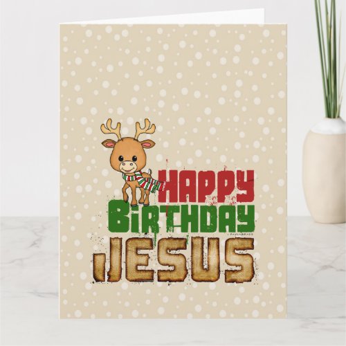 Happy Birthday Jesus Card