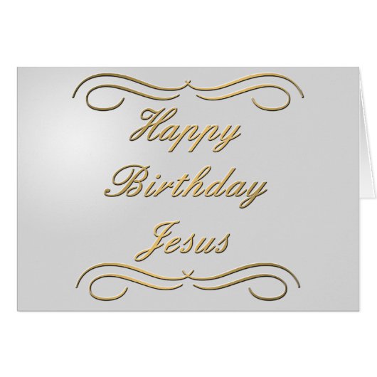 Happy Birthday Jesus Cards (Front Horizontal)