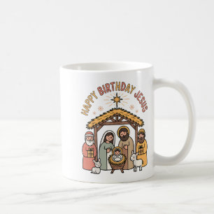 Happy Birthday Jesus Christmas Christian Outfit To Coffee Mug