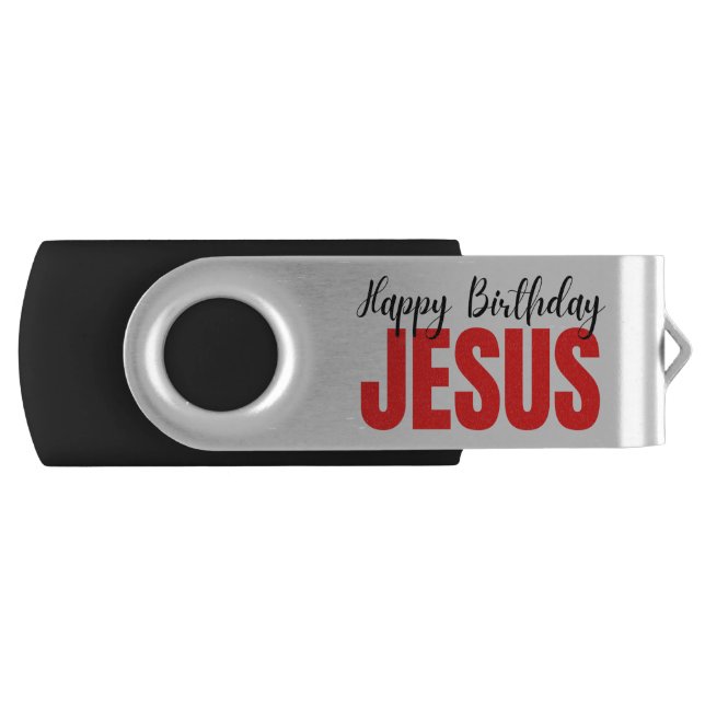 Happy Birthday Jesus Christmas Flash Drive (Front)