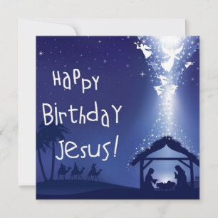 Happy Birthday Jesus Christmas Invitation
