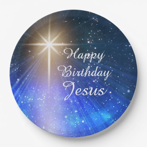 Happy Birthday Jesus Christmas Paper Plates