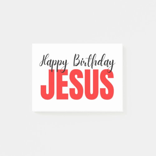 Happy Birthday Jesus Christmas Post_it Notes