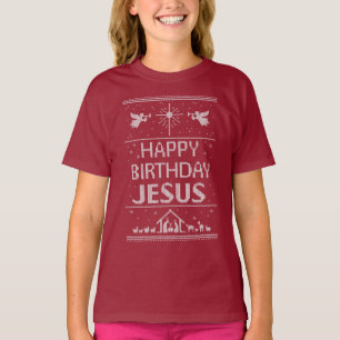 Happy Birthday Jesus Christmas Sweater Christian