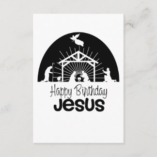 Happy Birthday Jesus Enclosure Card