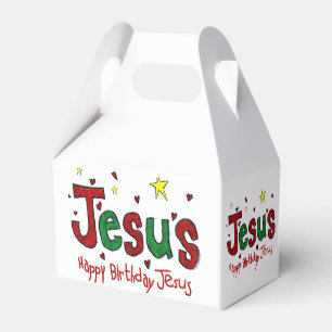 Happy Birthday Jesus Favor Boxes