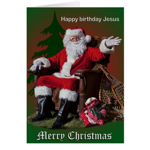 HAPPY BIRTHDAY JESUS GREETING CARD | Zazzle