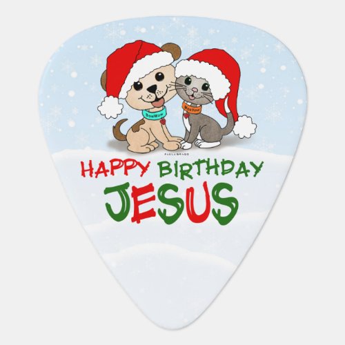 Happy Birthday Jesus Guitar Pick