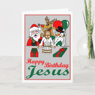 Happy Birthday Jesus Holiday Card