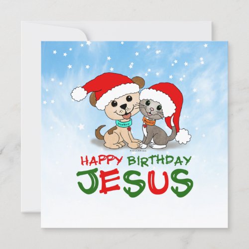 Happy Birthday Jesus Holiday Card