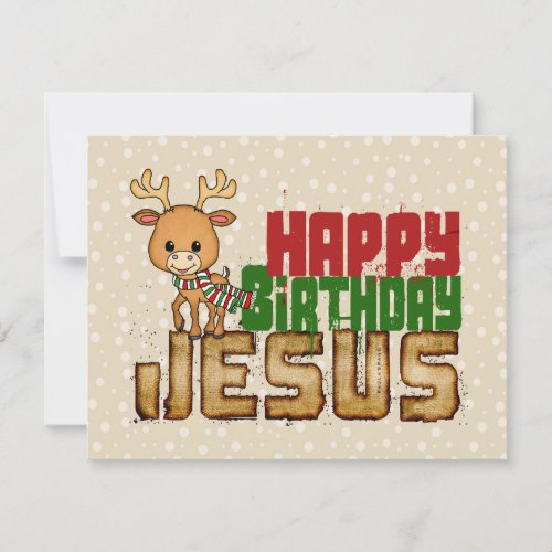 Happy Birthday Jesus Holiday Card