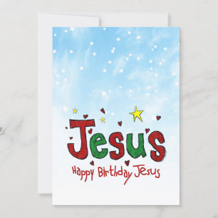 Happy Birthday Jesus Holiday Card