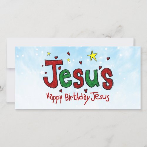 Happy Birthday Jesus Holiday Card