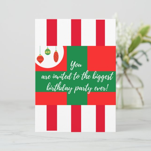 HAPPY BIRTHDAY JESUS INVITATION (Standing Front)