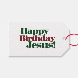 Happy Birthday Jesus it's Christmas Gift Tags