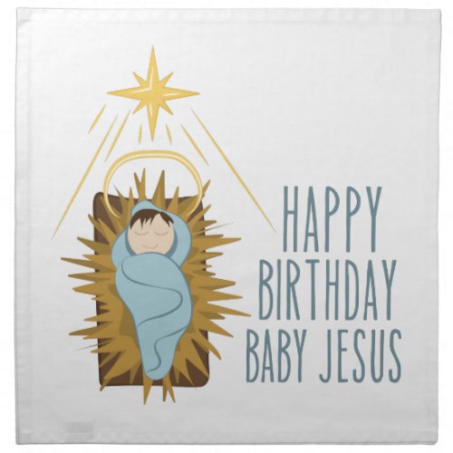 Happy Birthday Jesus Napkin